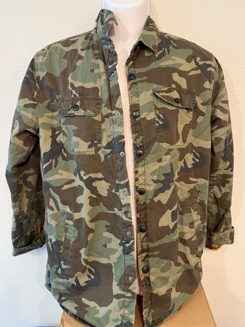 PACSUN Los Angeles Thin-Style Lined Camouflage Jacket | Small EUC